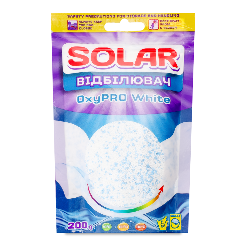 Відбілювач Oxypro White порошкоподібний 200г д/п Solar
