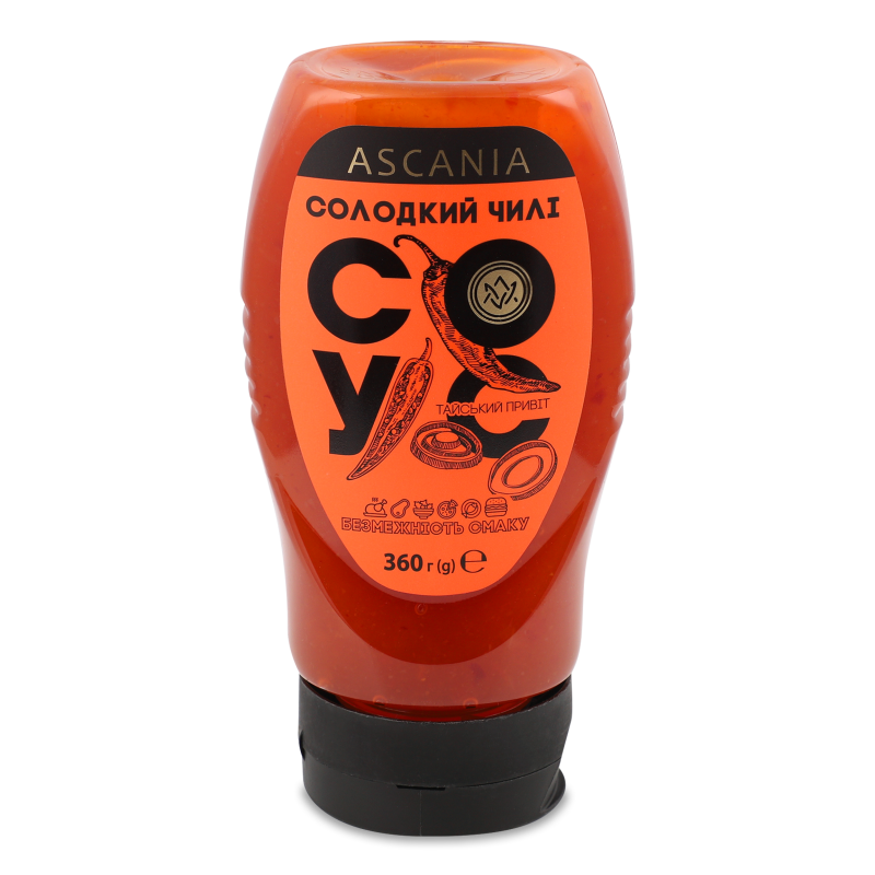 Соус Солодкий Чилі 300мл пет перевернутий Асканія