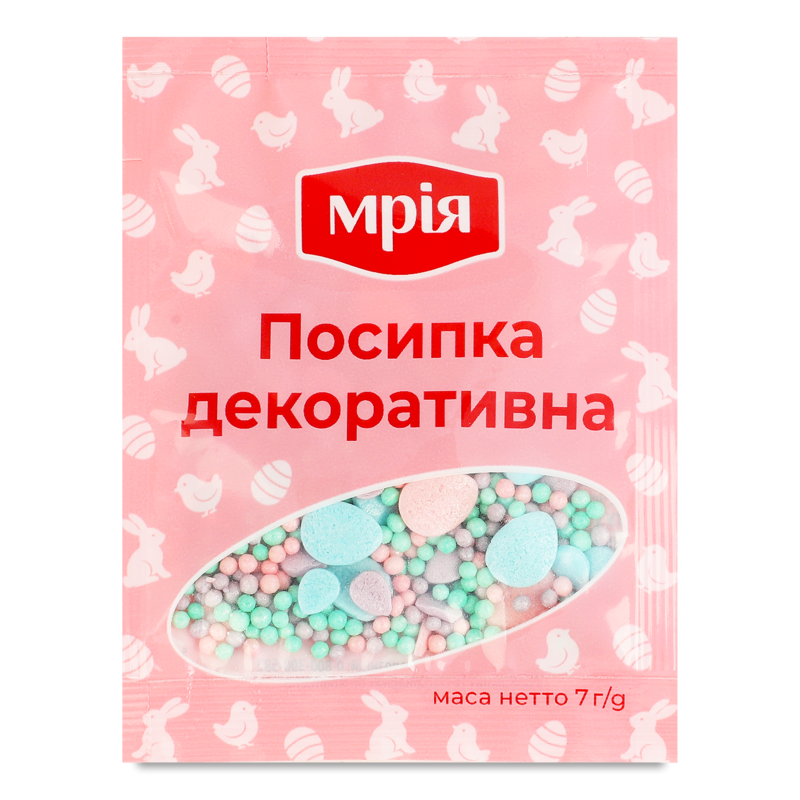 Посипка цукрова декоративна 7г Мрія