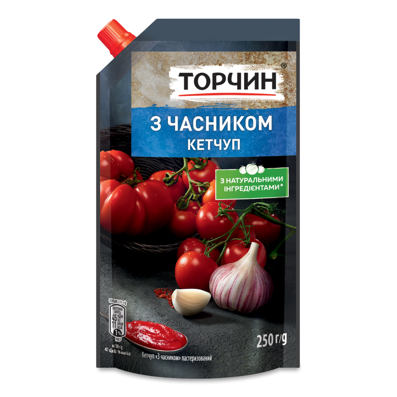 Кетчуп з часником 250г д/п Торчин