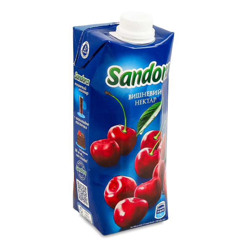 Нектар вишневий 0,5л т/п Sandora