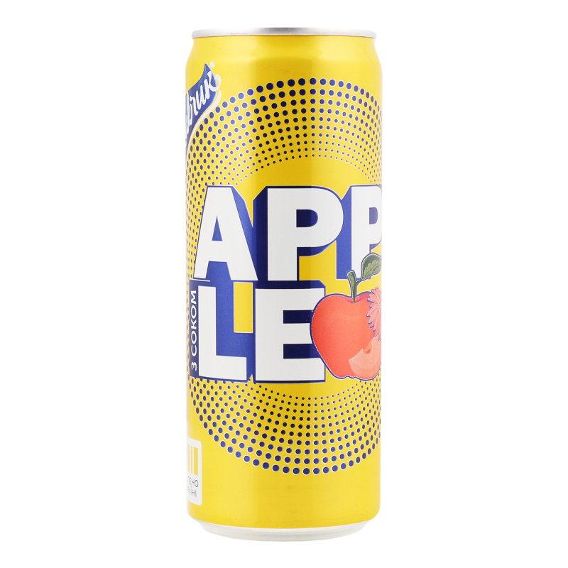 Напиток безалкогольный сильногазированный Apple Живчик ж/б 0.33л