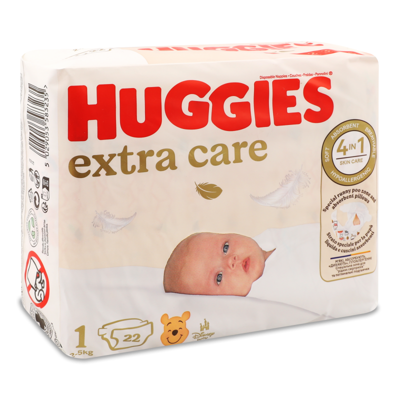 Підгузки Екстра Кеа 2-5кг 22шт Хаггіс