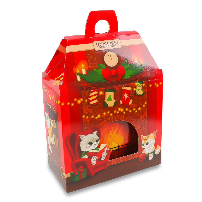 Подарунок новорічний №10 Новорічний камін 665г Roshen
