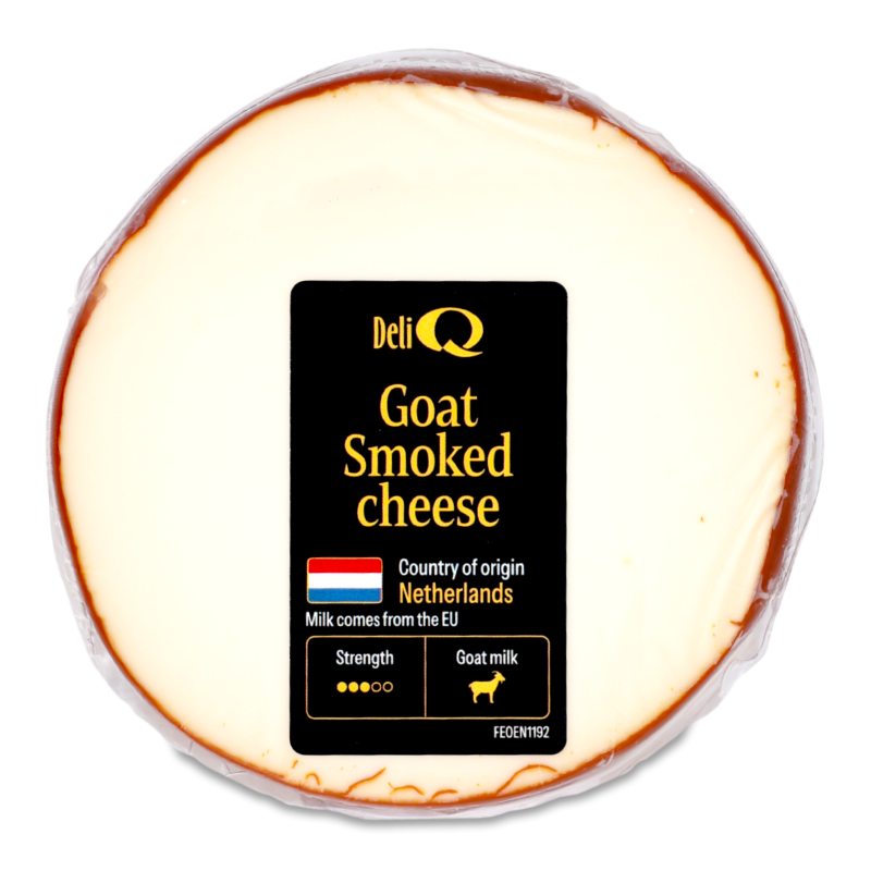 Сир з козячого молока копчений 45% 130г Deli Q
