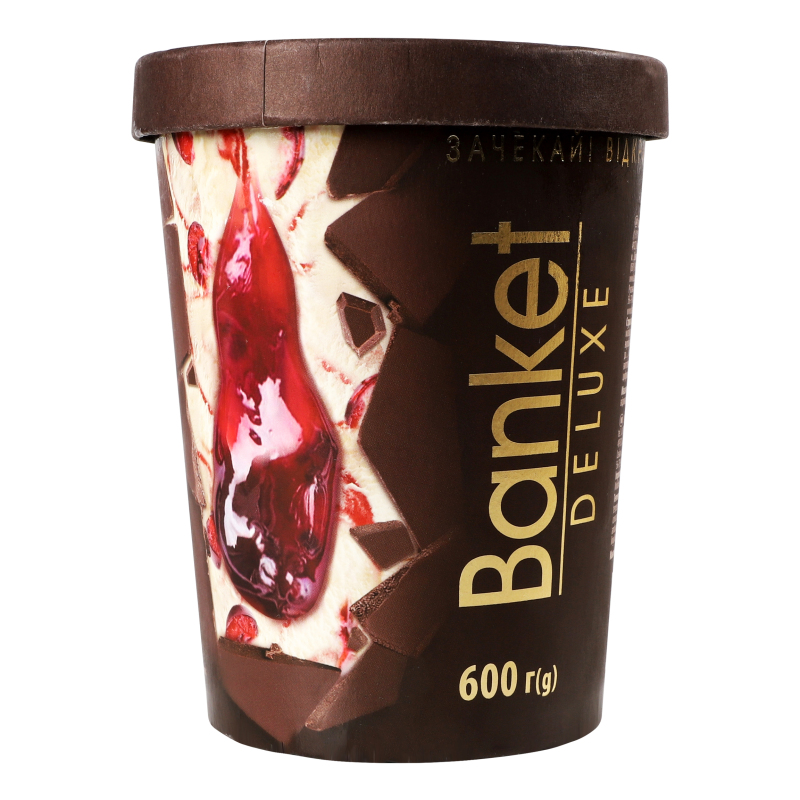 Морозиво 12% Вишня-ваніль Deluxe Banket ст
