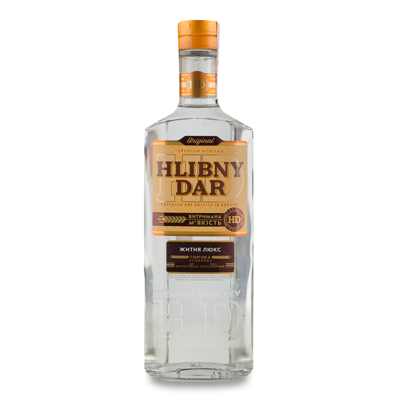 Горілка Житня люкс 40% 0,5л Hlibny Dar
