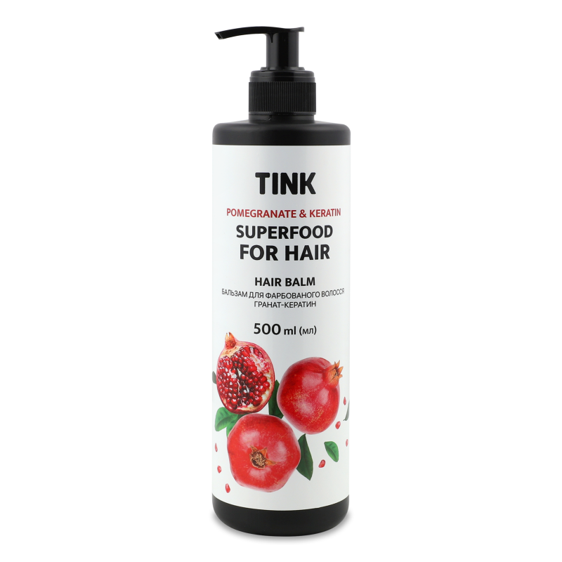 Бальзам Гранат-Кератин д/фарбованого волосся 500мл з дозатором Тінк