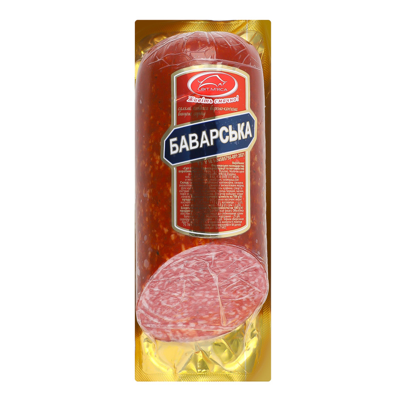 Ковбаса Салямі Баварська Світ М’яса в/к в/с кг