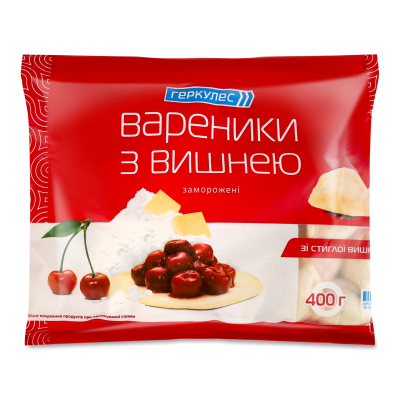 Вареники з вишнею 400г Геркулес