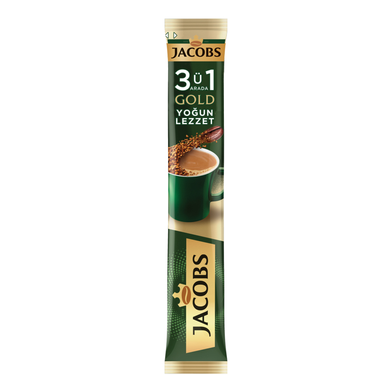 Напиток кофейный растворимый 3в1 Yogun Lezzet Gold Jacobs м/у 18г