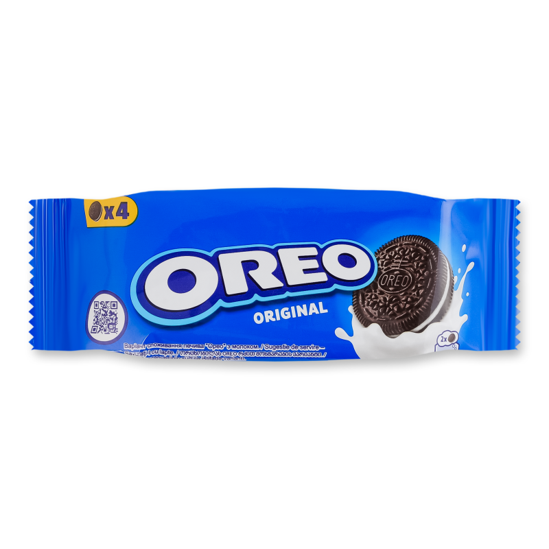 Печиво з какао та кремовою начинкою ванільного смаку 38г Орео