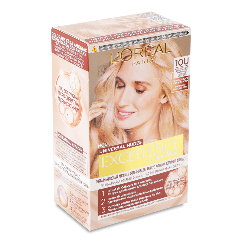 Крем-фарба д/волосся Excellence Creme 10U дуже-дуже світло-русявий L’Oreal
