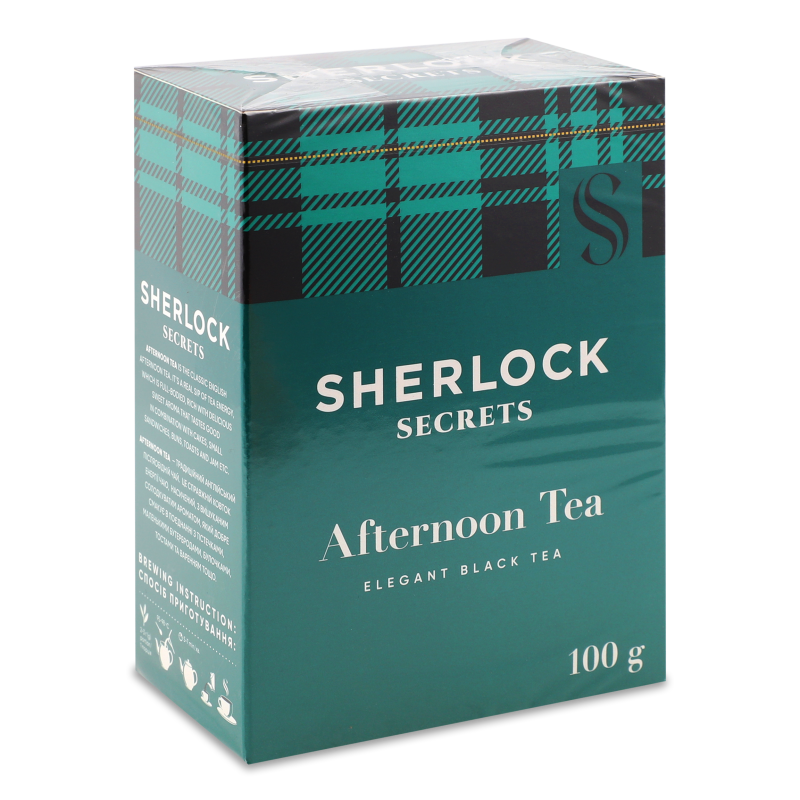 Чай Післяобідній чай чорний листовий 100г Шерлок Сікретс