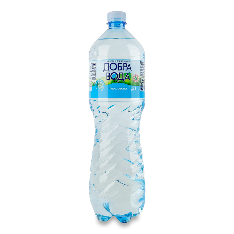 Вода мінеральна негазована 1,5л пет Добра вода