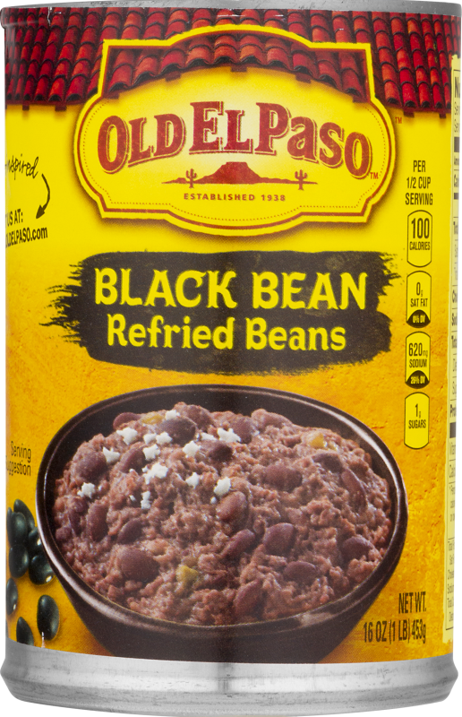 Old El Paso Refried Beans Black Bean Old El Paso(46000413594) customers reviews