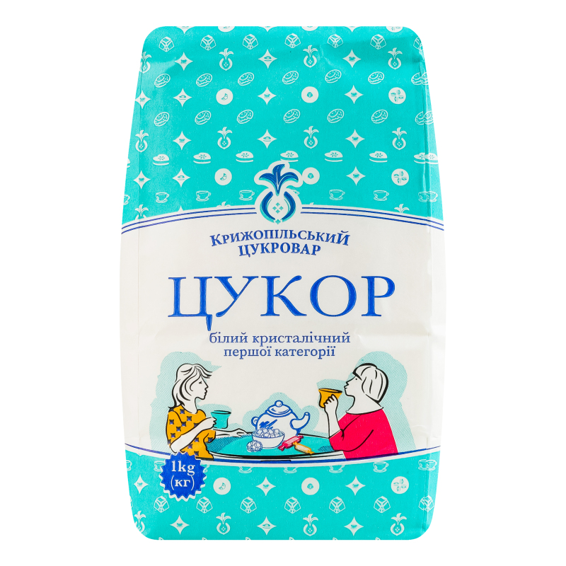 Цукор білий кристалічний першої категорії Крижопільський цукровар м/у