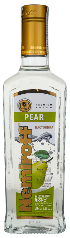 Настоянка Nemiroff Pear 38% 0,5л *12 Nemiroff(4820181424480): купить в ...
