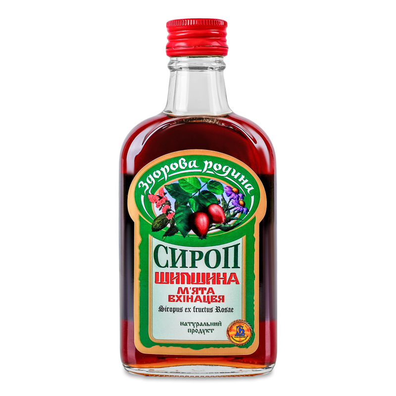 Сироп Шипшина-ехінацея-м”ята 250г Здорова Родина