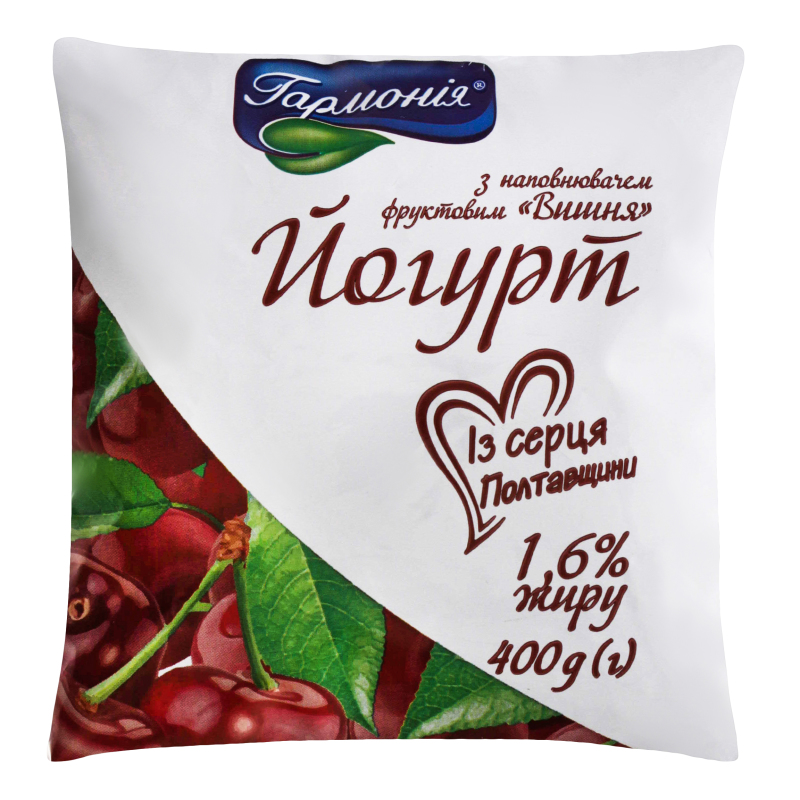Йогурт 1.6% Вишня Гармонія м/у