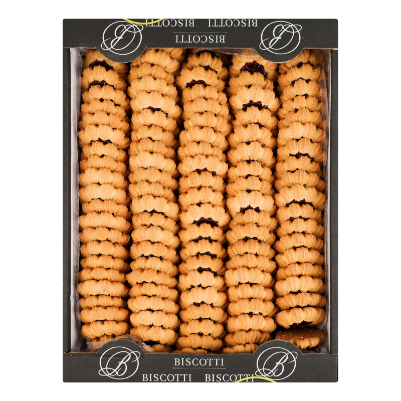Печиво здобне пісочно-відсадне Шарлотка фруктова Biscotti кг