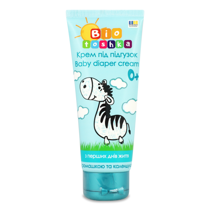 Крем-присипка під підгузник Біотошка з екстрактом ромашки та календули 75мл Біотон