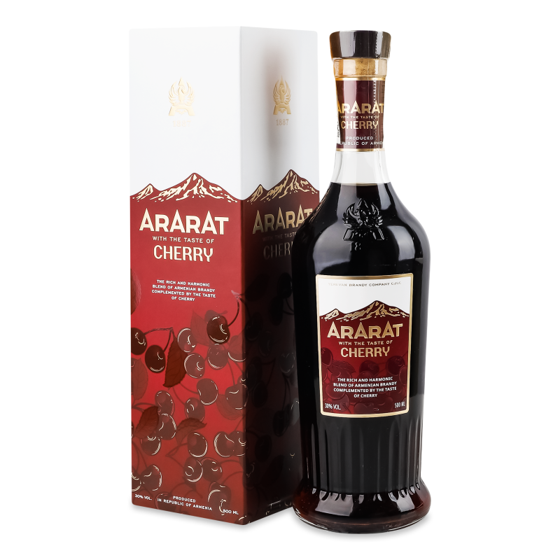 Напій алкогольний міцний Черрі 30% 0,5л коробка Арарат
