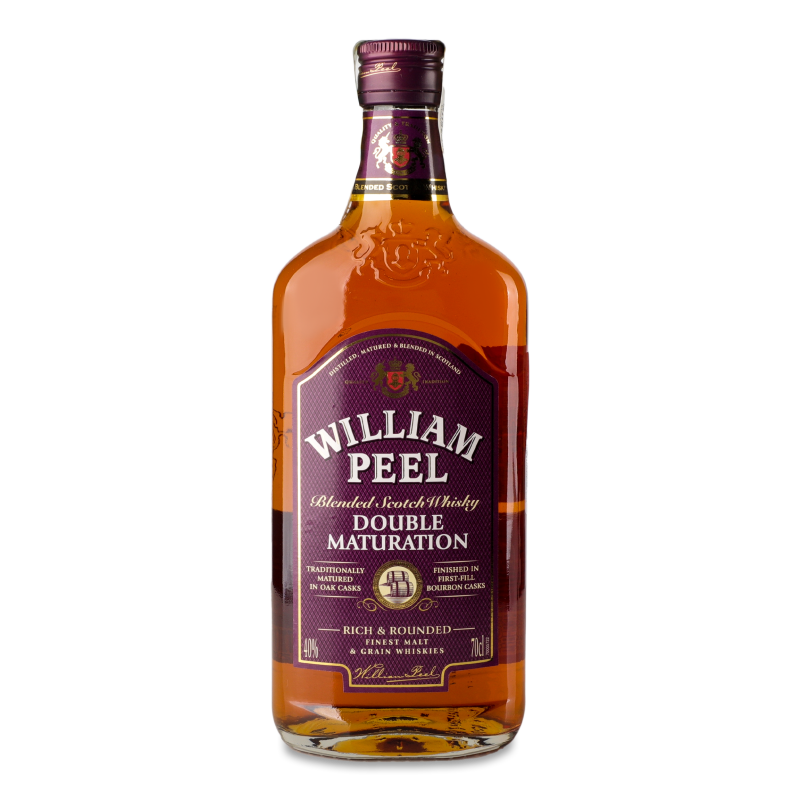 Віскі шотландський Double Maturation 40% 0,7л William Peel