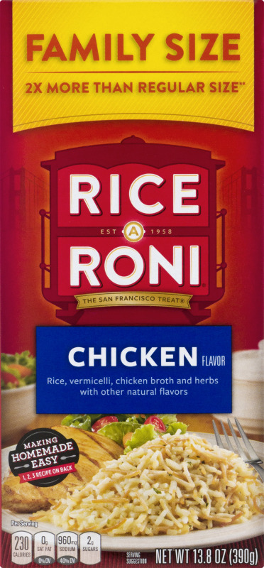 Rice A Roni Chicken Flavor Family Size Rice-A-Roni(15300013230 ...