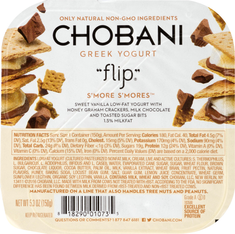 Chobani Greek Yogurt Flip S'more S'mores Chobani(818290010735) customers reviews
