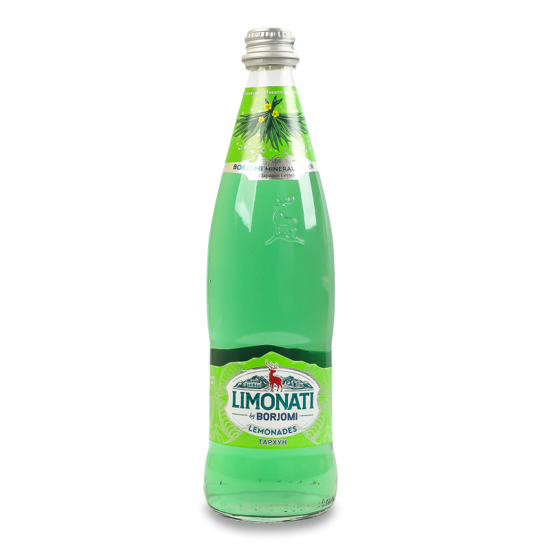 Напій безалкогольний Limonati Тархун соковий сильногазований 500мл скло Borjomi