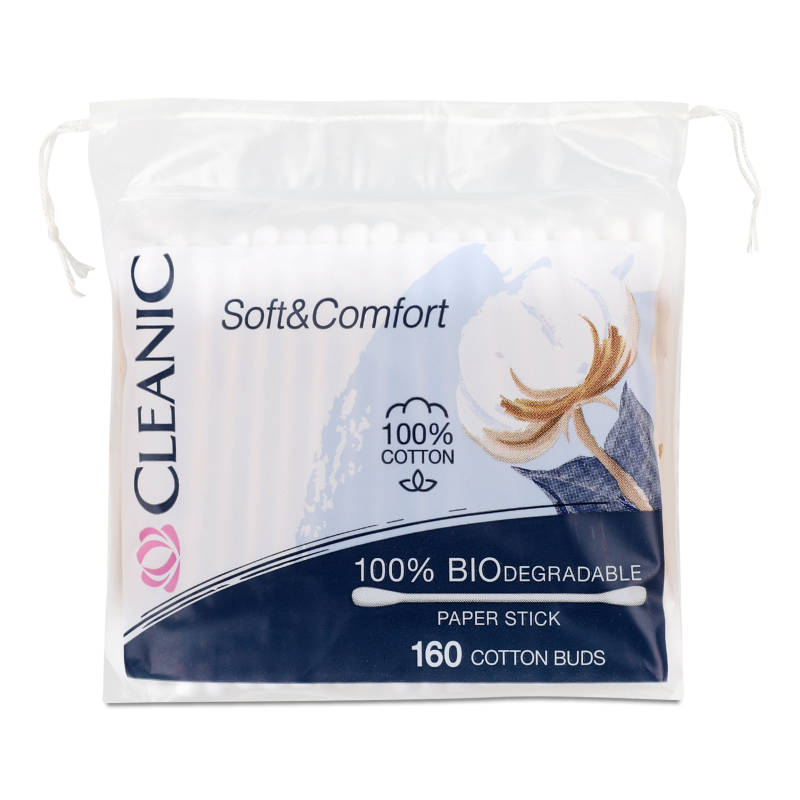 Палички ватні Софт енд Комфорт 160шт п/е Клінік