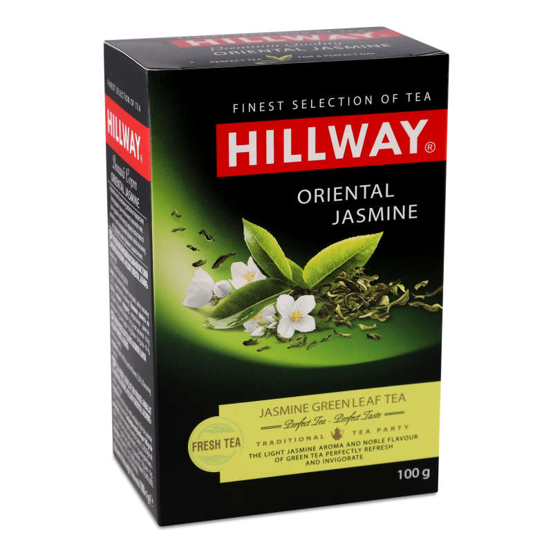 Чай Oriental Jasmine зелений байховий листовий 100г Hillway