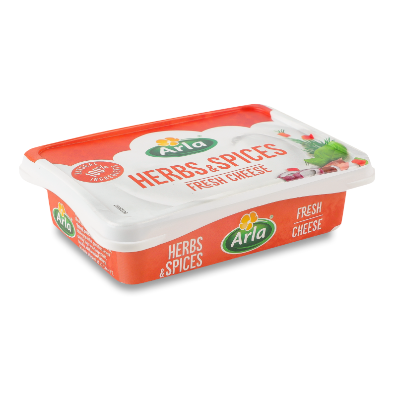 Крем-сир з травами та спеціями 50% 200г Arla