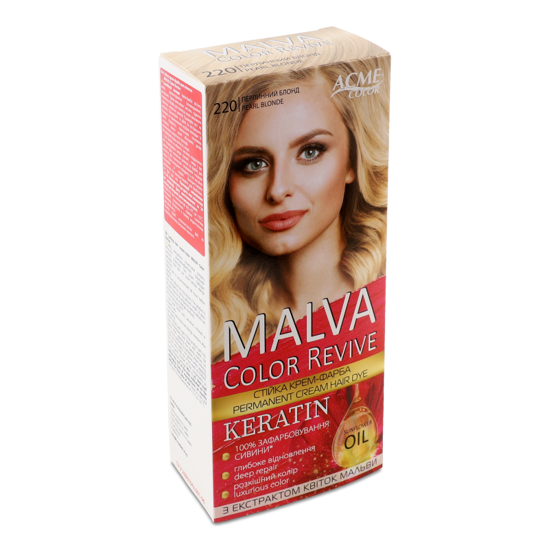 Крем-фарба д/волосся Color Revive 220 перлинний блонд Malva