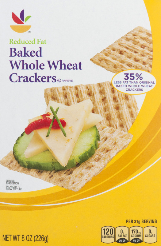 Ahold Reduced Fat Baked Whole Wheat Crackers Ahold(688267155802