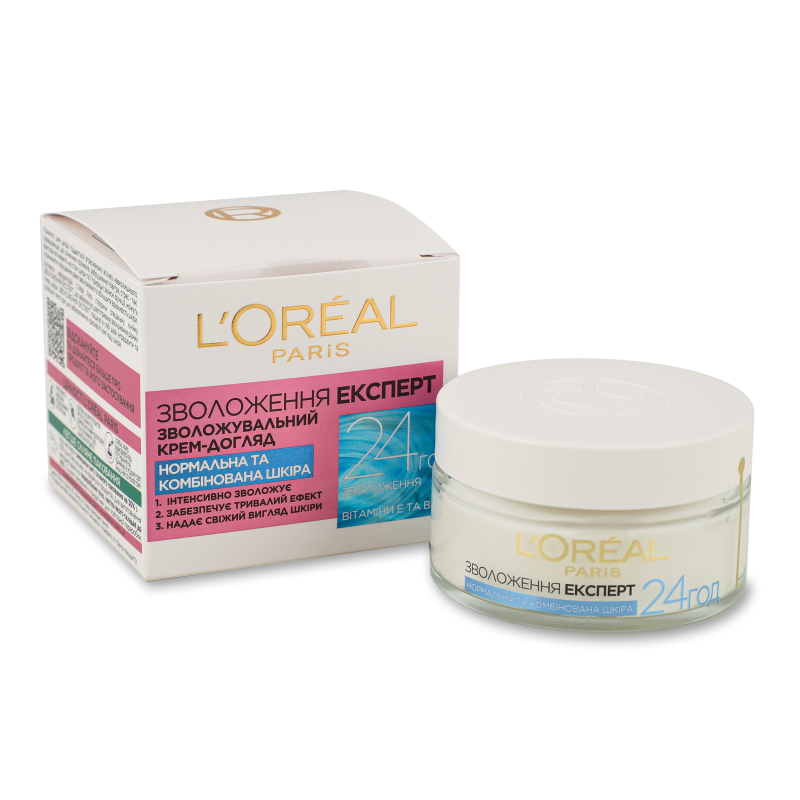 Крем д/обличчя Зволоження Експерт д/нормальної та змішаної шкіри денний 50мл Лореаль