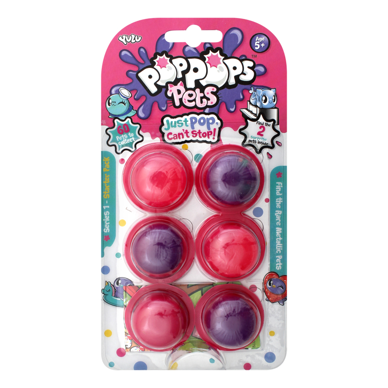 Игрушка для детей от 3лет №YL40001 Pets Pop Pops 6шт PopPops ...