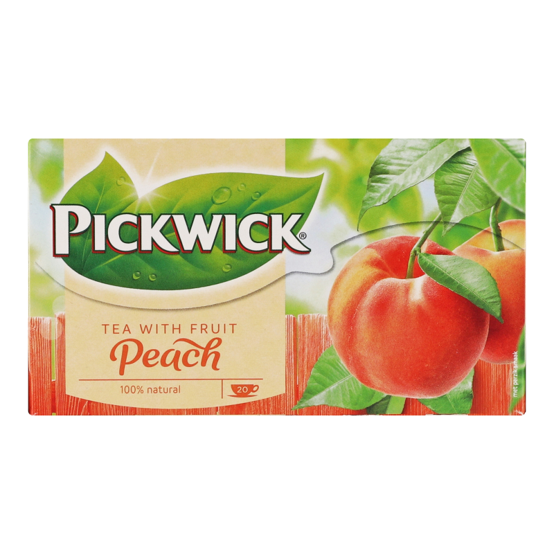 Чай черный ароматизированный персиковый Pickwick к/у 20х1.5г