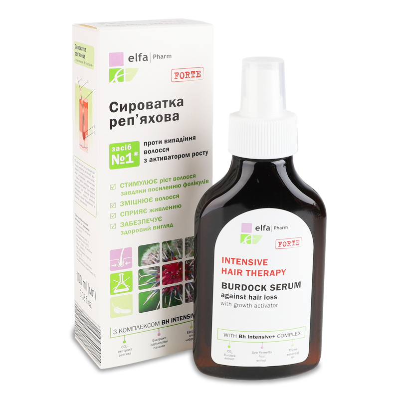 Сироватка д/волосся реп’яхова 100мл Elfa Pharm