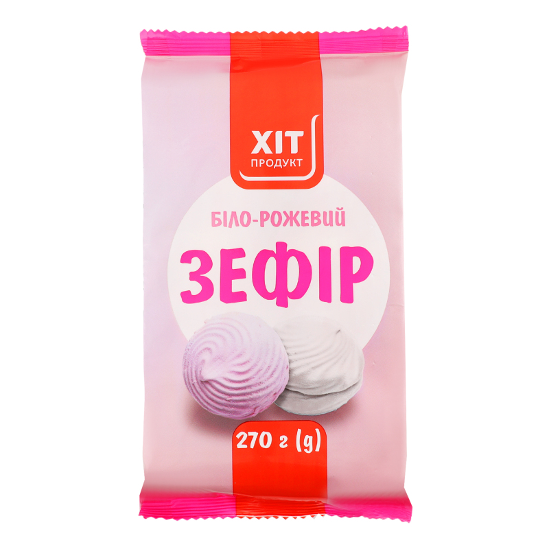 Зефір біло-рожевий Хіт Продукт м/у