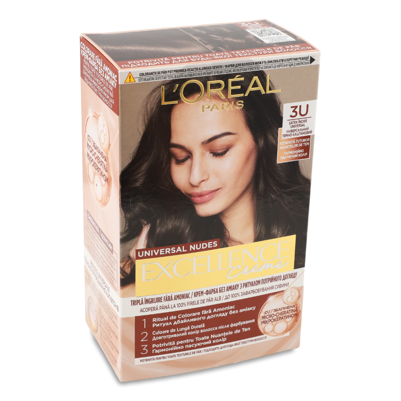 Крем-фарба д/волосся Excellence Creme 3U темно-каштановий L’Oreal