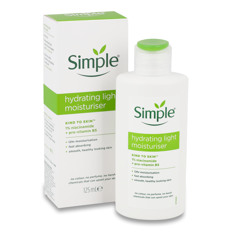 Крем д/обличчя Кайнд ту скін зволожуючий легкий 125мл Сімпл