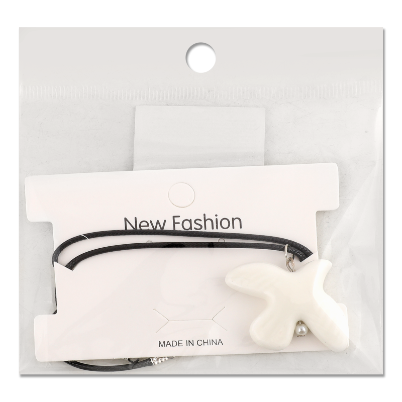 Ланцюжок з підвіскою з каміння 40см в асортименті