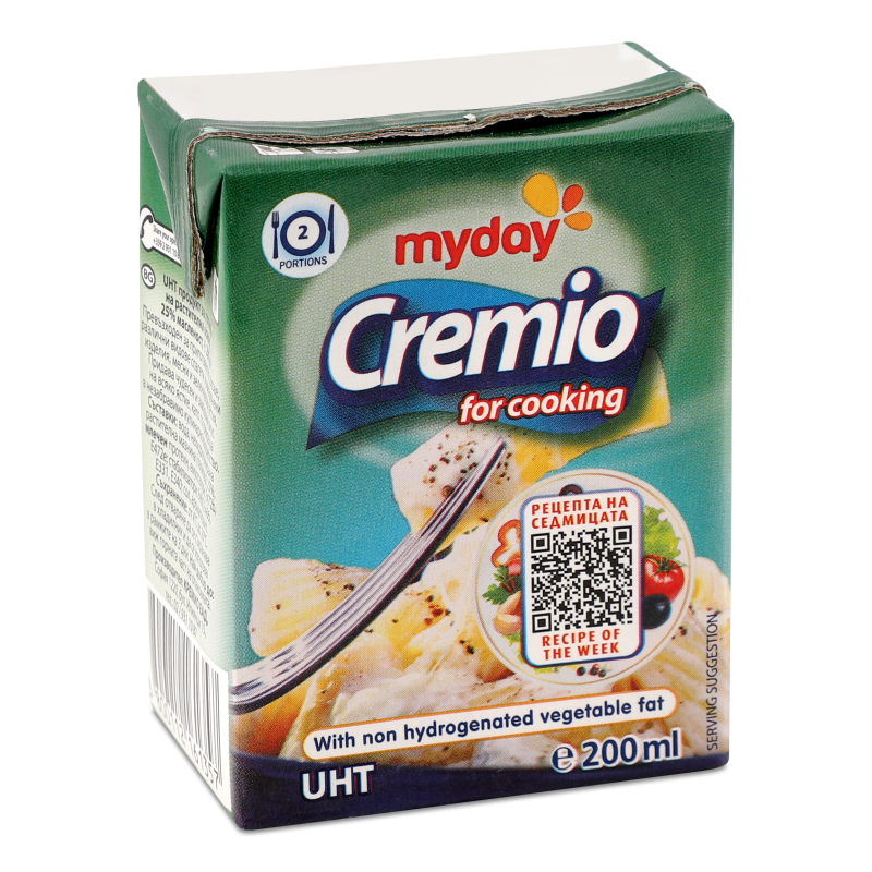 Замінник вершків на рослинній основі 25% 0,2л т/брік Cremio
