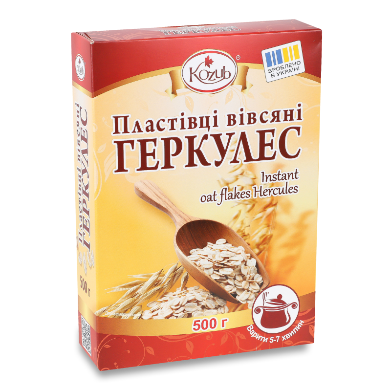 Пластівці вівсяні Геркулес 500г Козуб продукт
