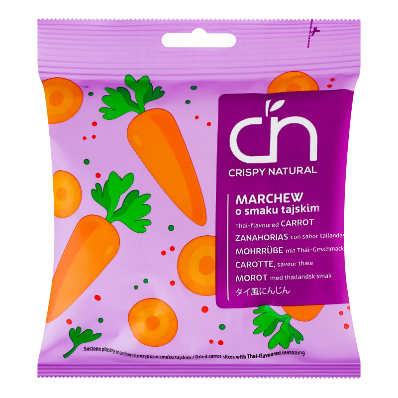 Чипси овочеві Морква по-тайськи Crispy Natural м/у