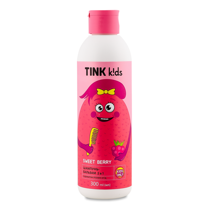 Шампунь-бальзам дитячий 2в1 Sweet Berry 300мл Tink k!ds