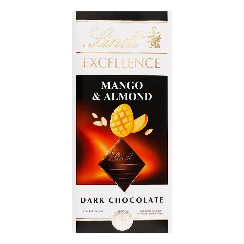 Шоколад темний Mango&Almond Excellence Lindt к/у