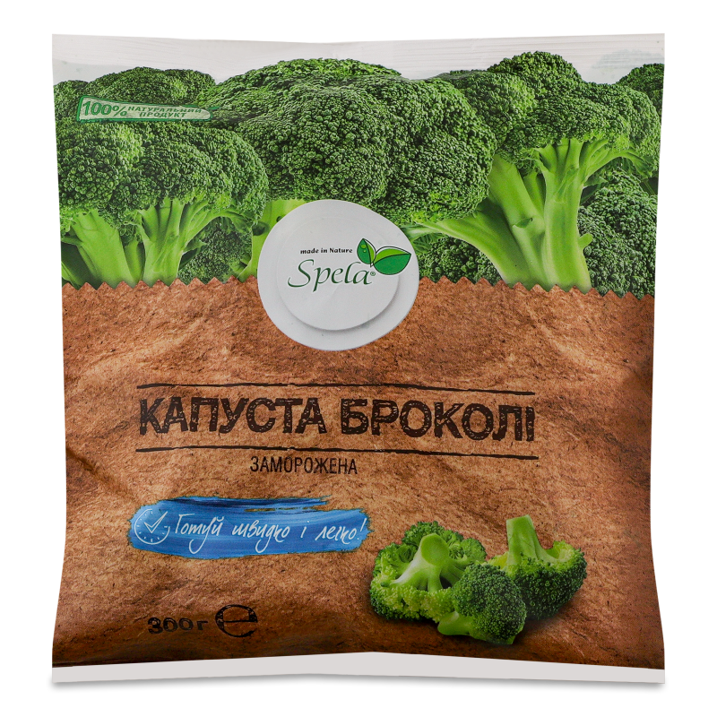 Брокколі заморожена 300г п/е Spela
